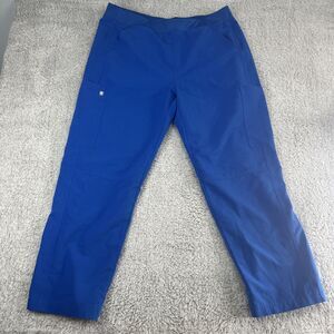 FIGS Technical Collection Pants Cargo Scrub Size Adult XL Blue.